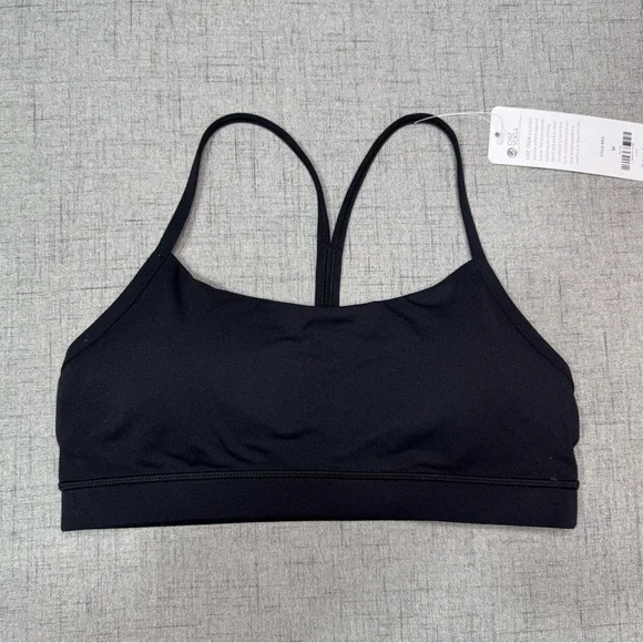 CRZ Yoga Butterluxe Y Back Sports Bra Padded Racerback Black Medium NWT - Picture 7 of 11